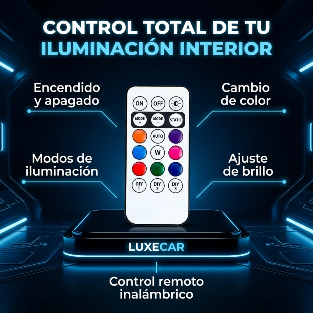 LuxeCar™ Luces LED Ambientales para Coche
